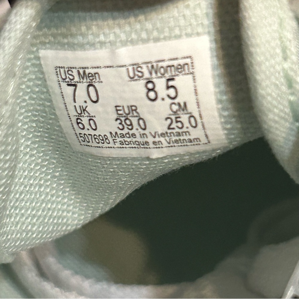 VANS checkerboard green mint lace up low top shoes sneakers women’s 8.5 new - Picture 3 of 7